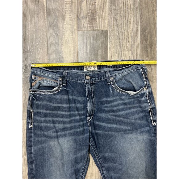 Ariat Men's Relaxed Boot Cut M4 Size 42x32 Blue Jeans - Picture 8 of 11